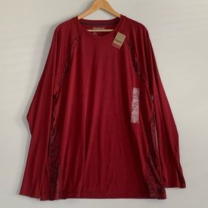 Reebok Men’s Red Long Sleeve Performance Baselayer Shirt Sz XXL Style# 3RSML715